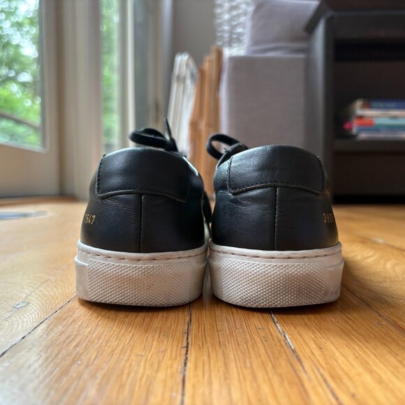 Woman By Common Projects Original Achilles Low Leather Sneakers, Size 37 - Picture 13 of 15